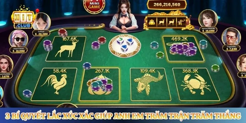 Bầu Cua Hitclub - Tìm Hiểu Chi Tiết Về Tựa Game Dân Gian 3 bí quyết lắc xúc xắc giúp anh em trăm trận trăm thắng