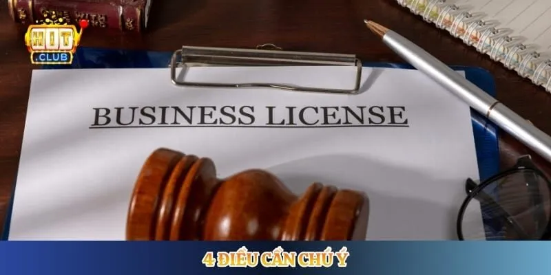 Giấy Phép Hoạt Động Hitclub 4 điều cần chú ý
