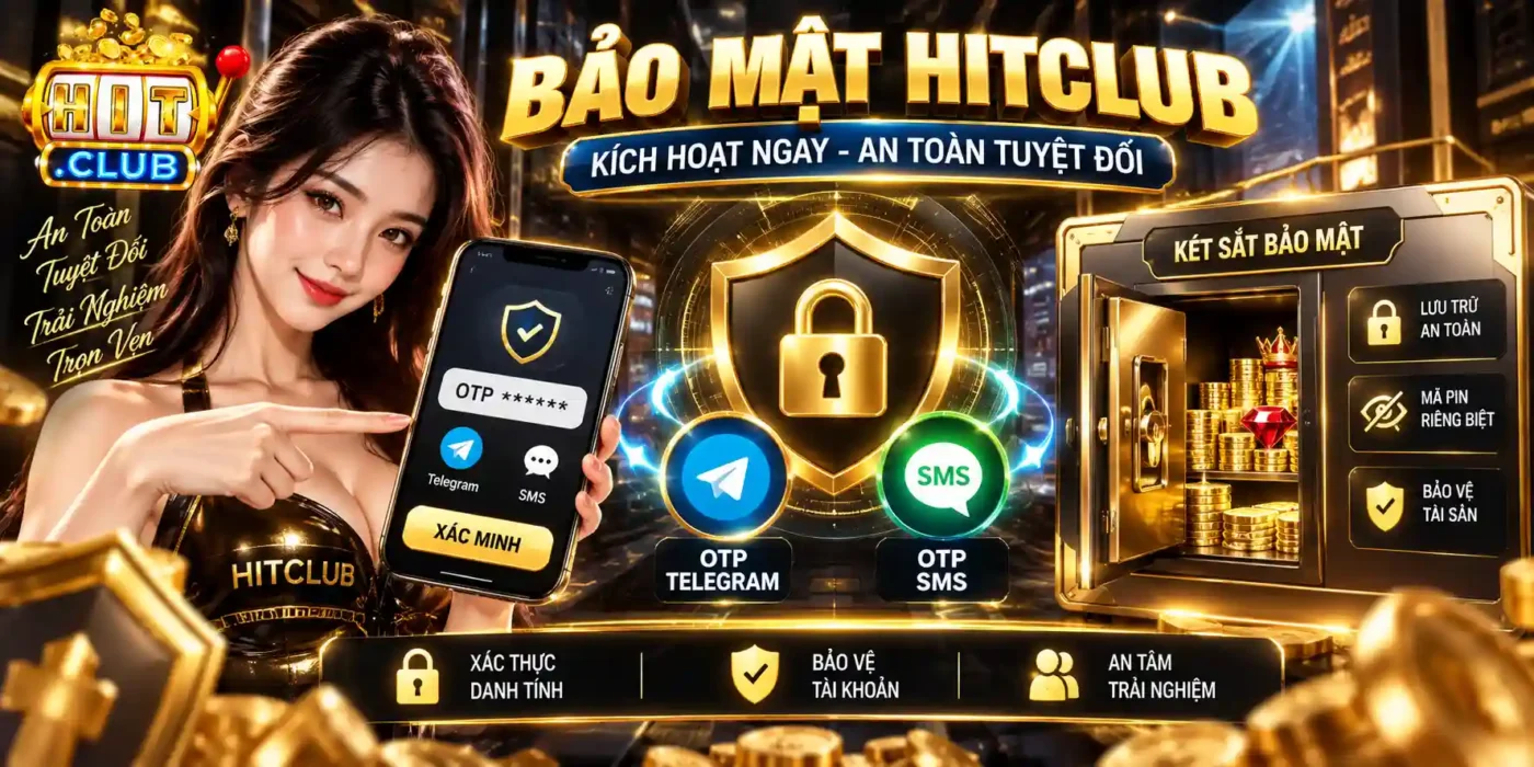 Kích Hoạt Bảo Mật Hitclub & OTP Telegram An Toàn.webp