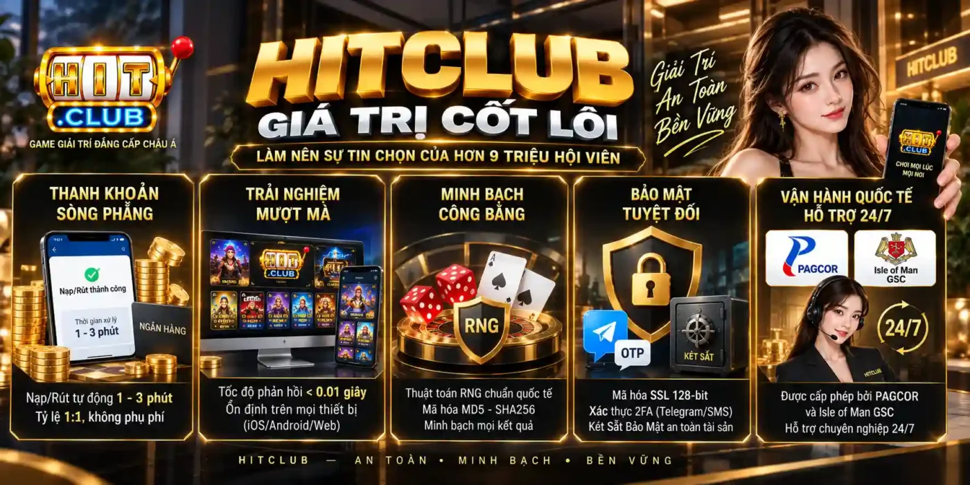 Những Giá Trị Cốt Lõi Giúp Hitclub Nhận Được Sự Tin Chọn